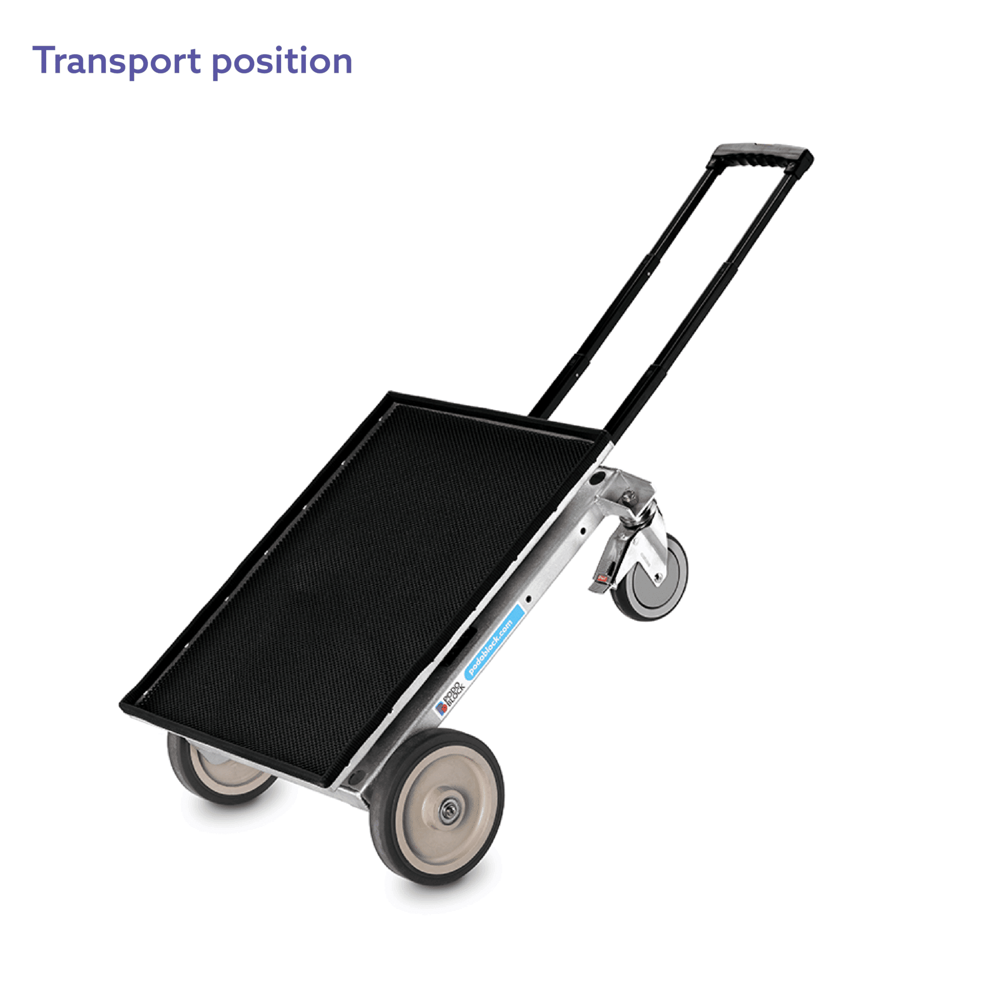 [DK]Rullebord med trolley funktion, Podoblock Dragster, transportabel position